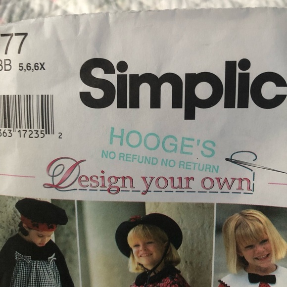 Simplicity Pattern 9777 - sizes 5-6-6x Design your own dress pattern. Uncut - Picture 3 of 9